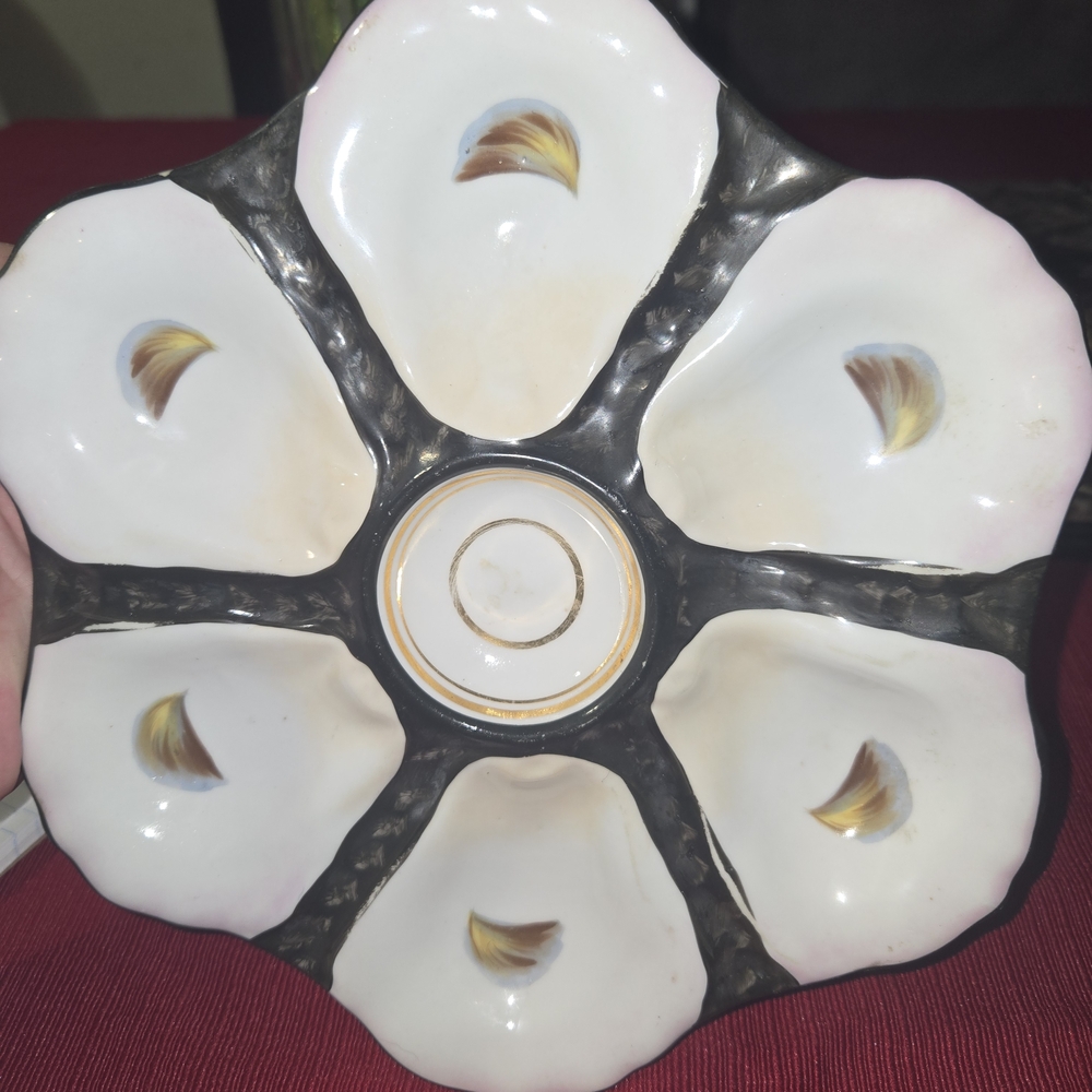 Vintage Ceramic Oyster Plate